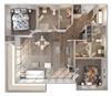 Skyline at Midtown B2d Floorplan Skyline at Midtown B2d Floorplan